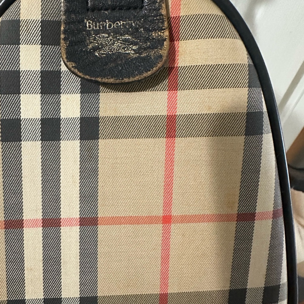 Authentic Burberry Boston Bag- includes COA. - Picture 2 of 15